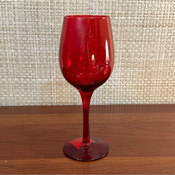 🎄🌟HP🌟Red Oversized Funny Christmas Wine Glass by Grassland Roads - Picture 3 of 6